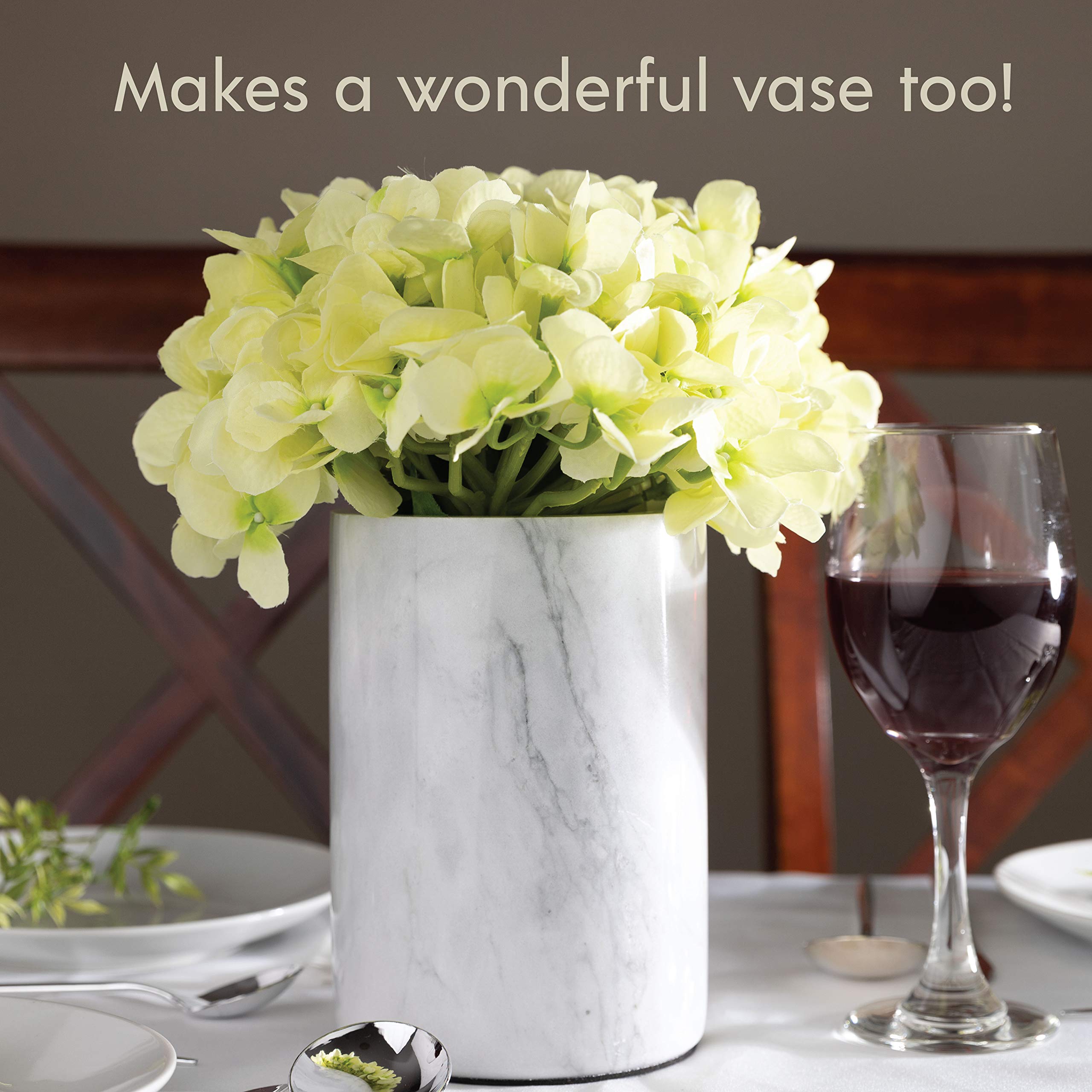 Homeries marble wine chiller bucket elegant design on display