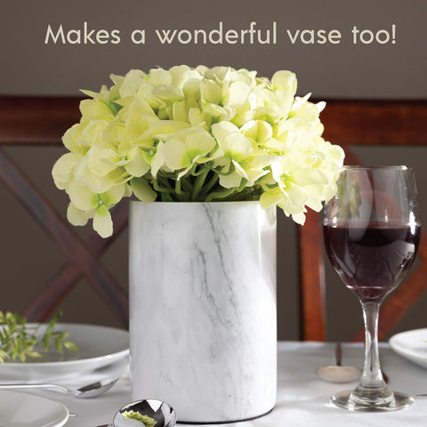 Homeries marble wine chiller bucket elegant design on display