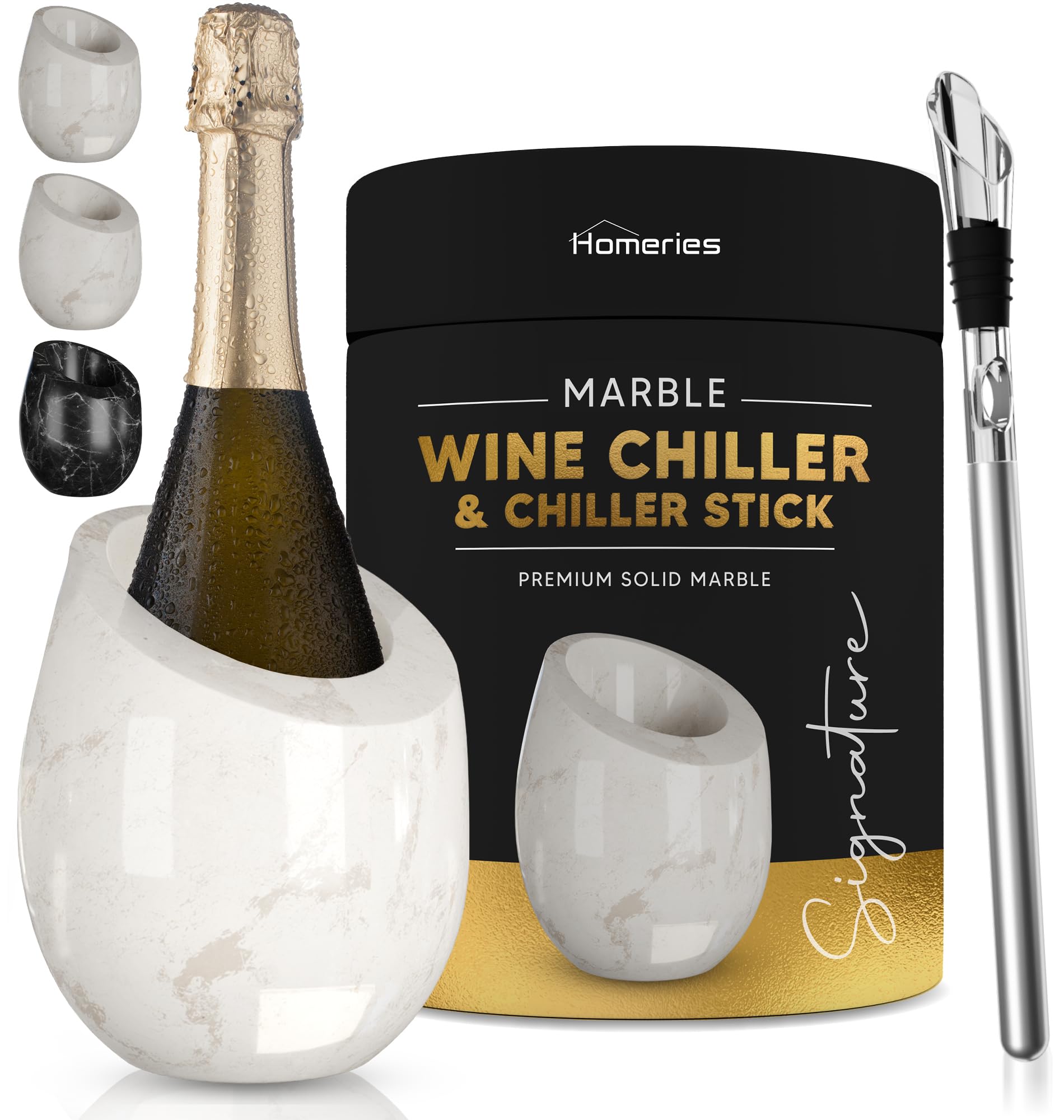 Homeries marble wine chiller bucket gift-pack idea suitable for wine lovers