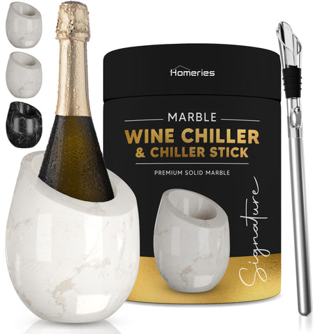 Homeries marble wine chiller bucket gift-pack idea suitable for wine lovers