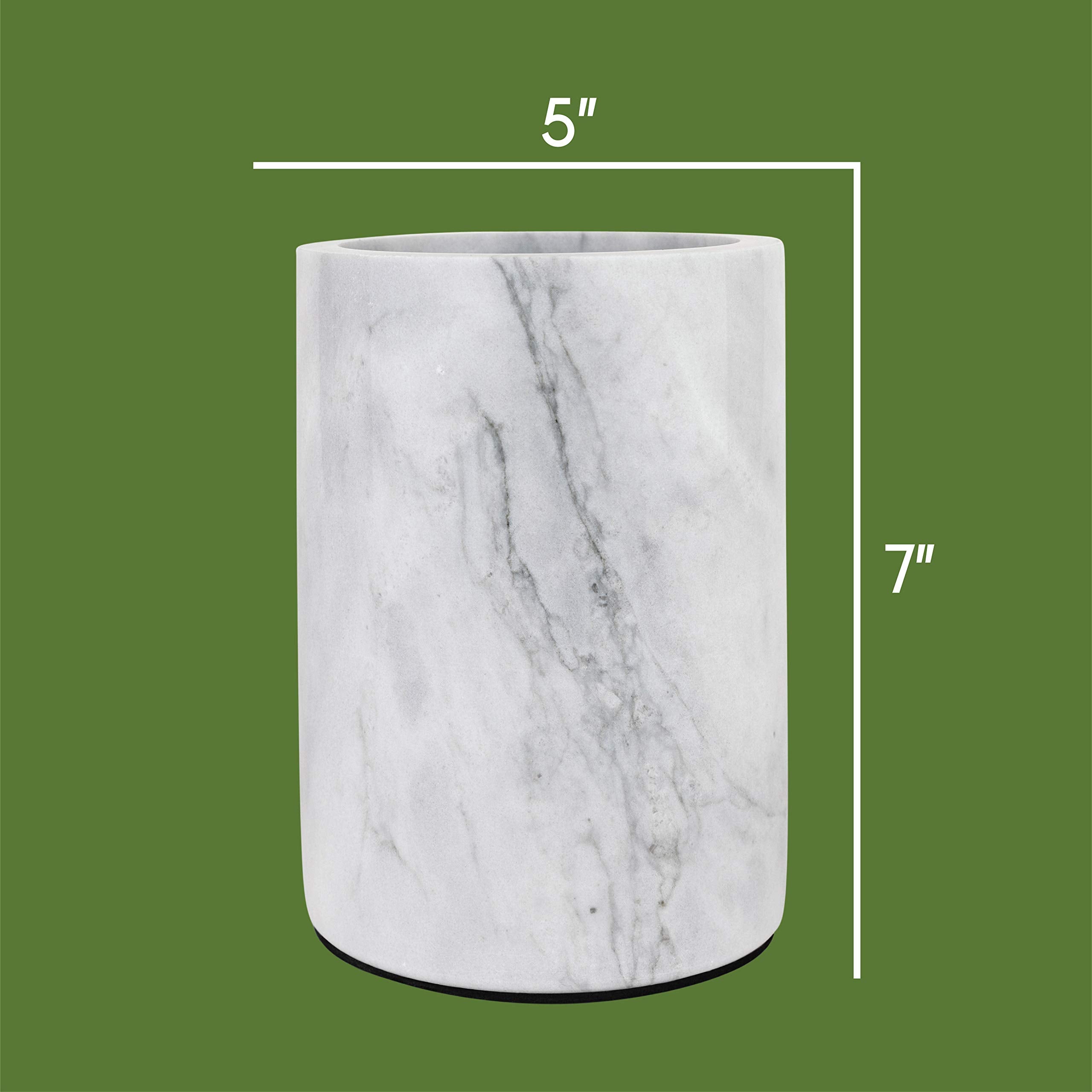 Homeries marble wine chiller bucket outdoors at a picnic setting