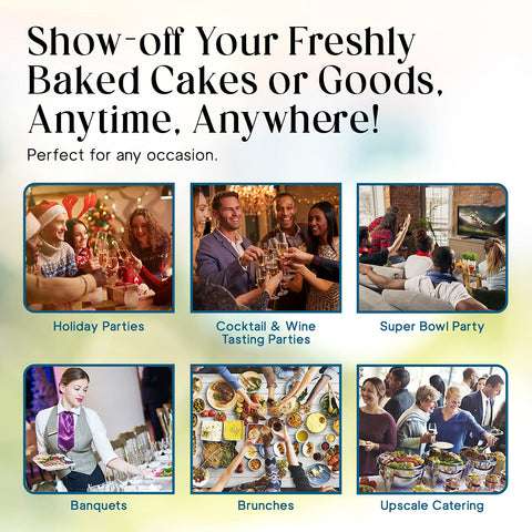 Homeries party centerpiece enhances buffet-style tables and festive presentation.