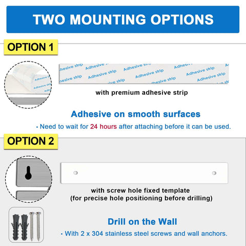 HomeSimplex 304 stainless steel construction resists humidity for durable wall storage.