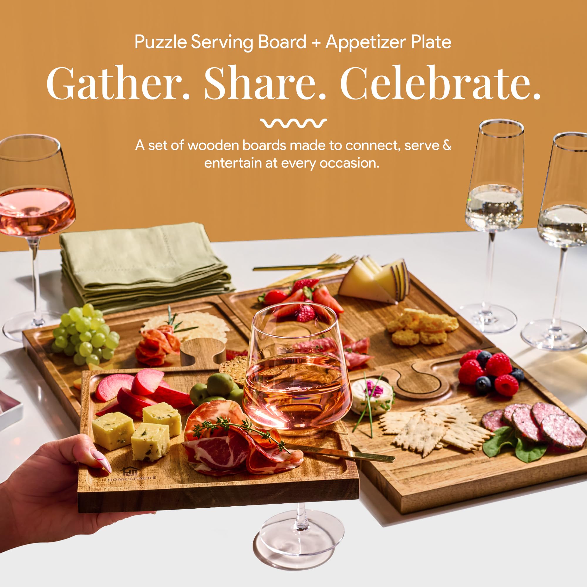 Homesphere meat and cheese board ideal for quick, stylish party spreads