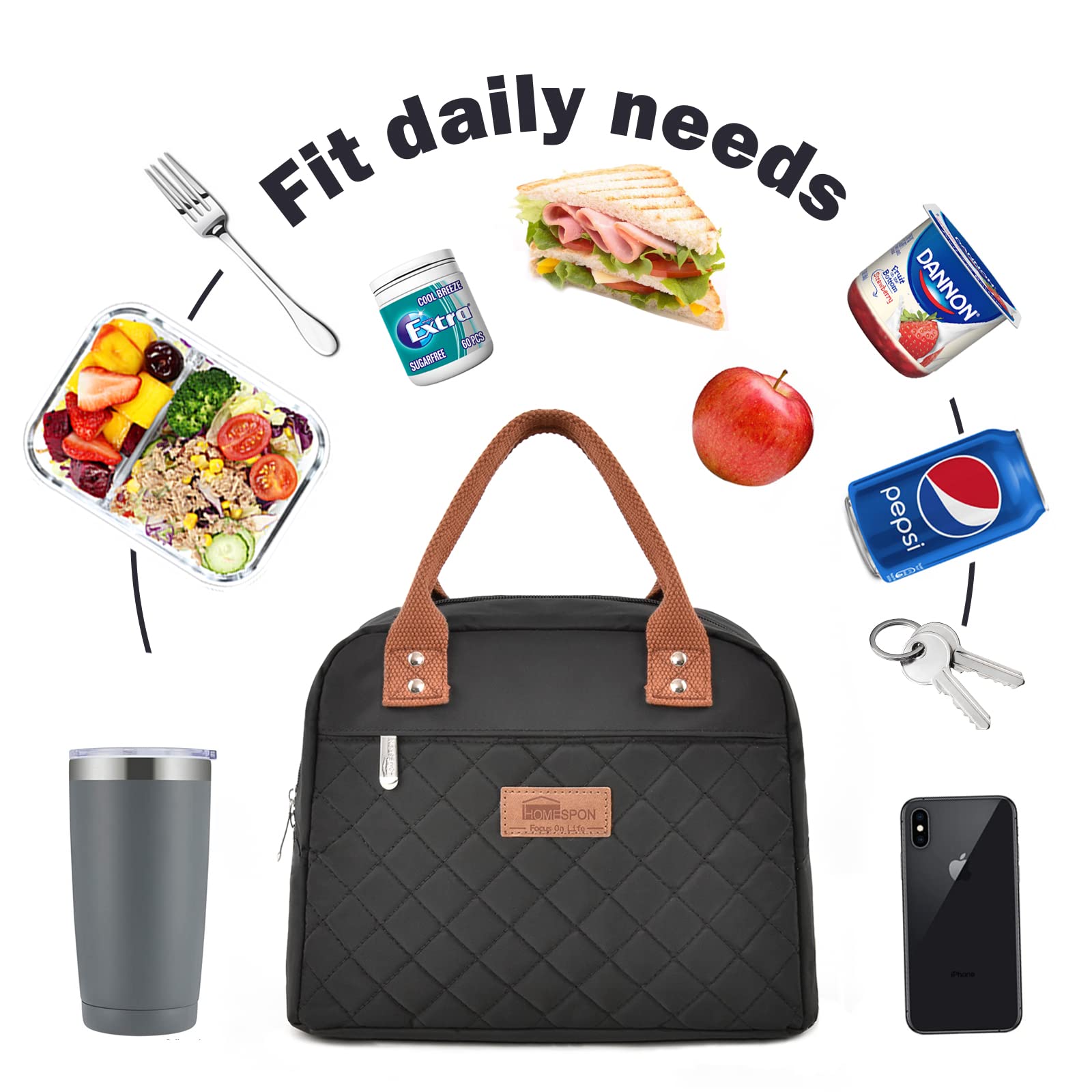 HOMESPON front-pocket design suits work, picnics, or travel.