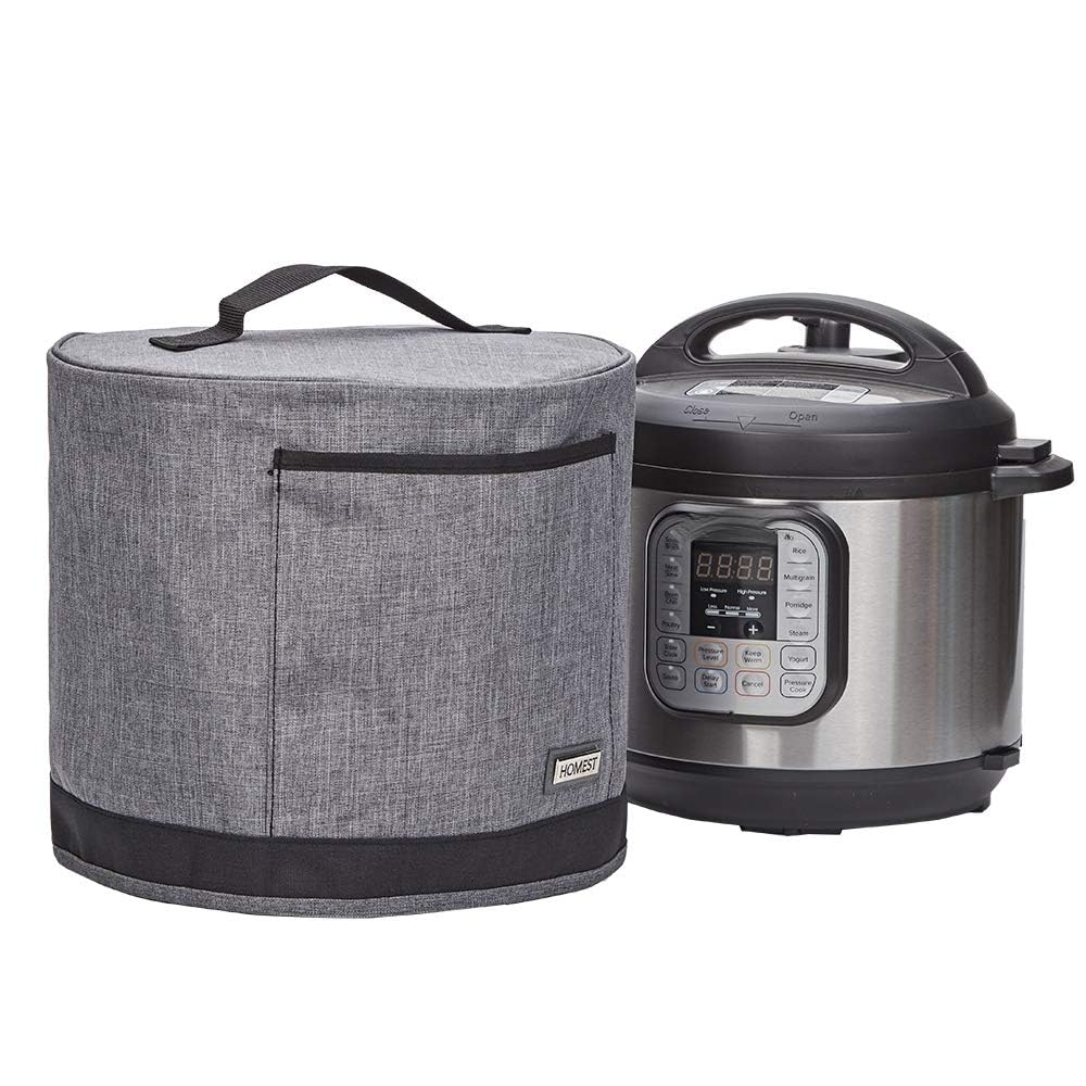HOMEST dust cover for 6-quart Instant Pot protects the cooker and reduces clutter