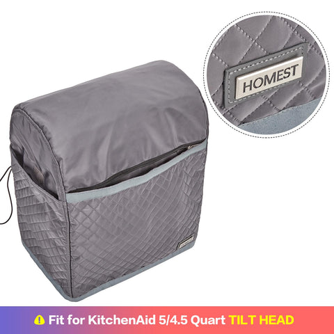HOMEST large pockets for manuals and spatulas with tilt-head mixer