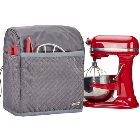 HOMEST quilted dust cover for stand mixer — front view protects from dust.
