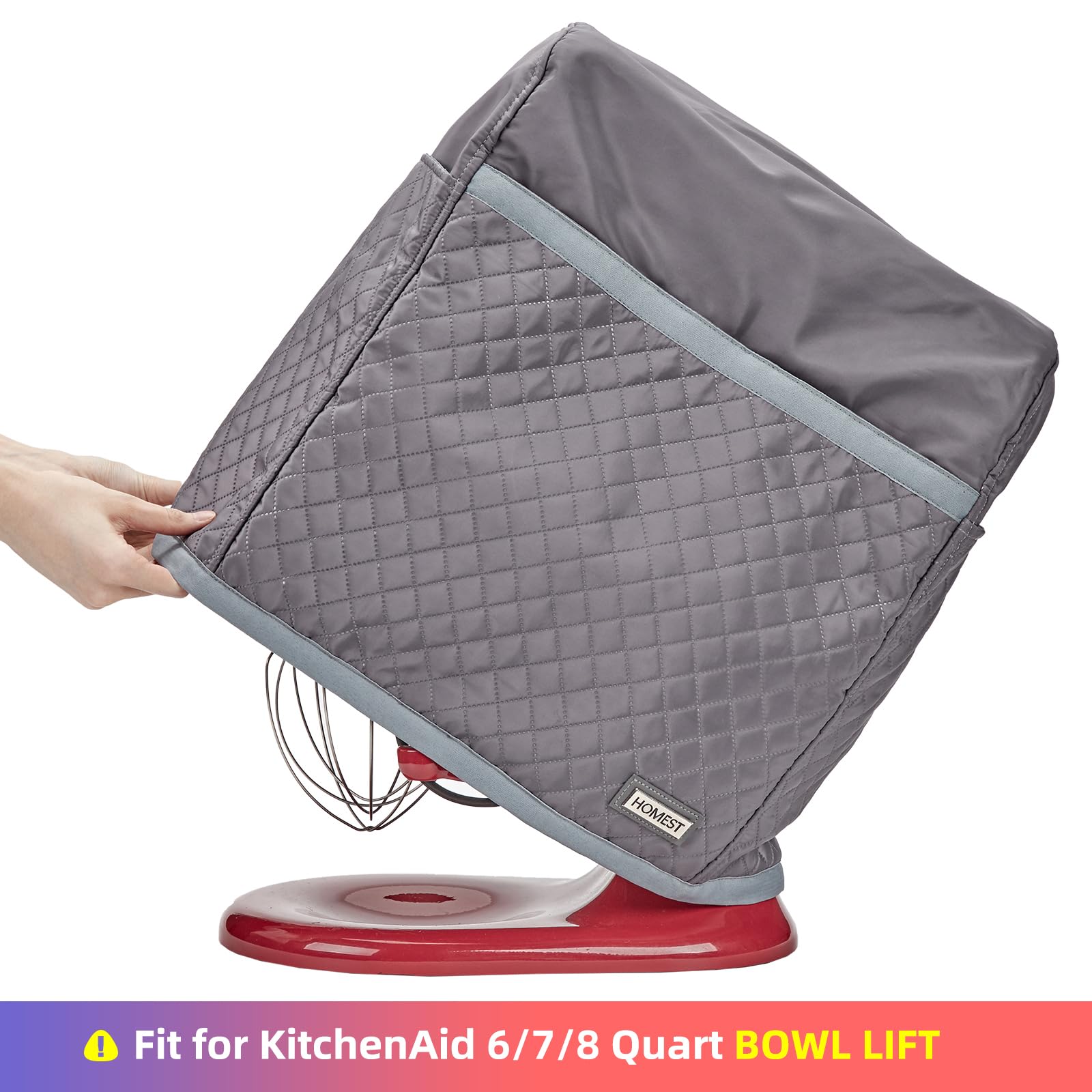 HOMEST dust cover with large outside pocket for convenient accessory storage.