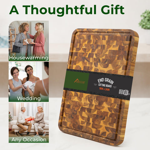 HOMESTEAD Large work surface ideal for meal prep and garnish placement