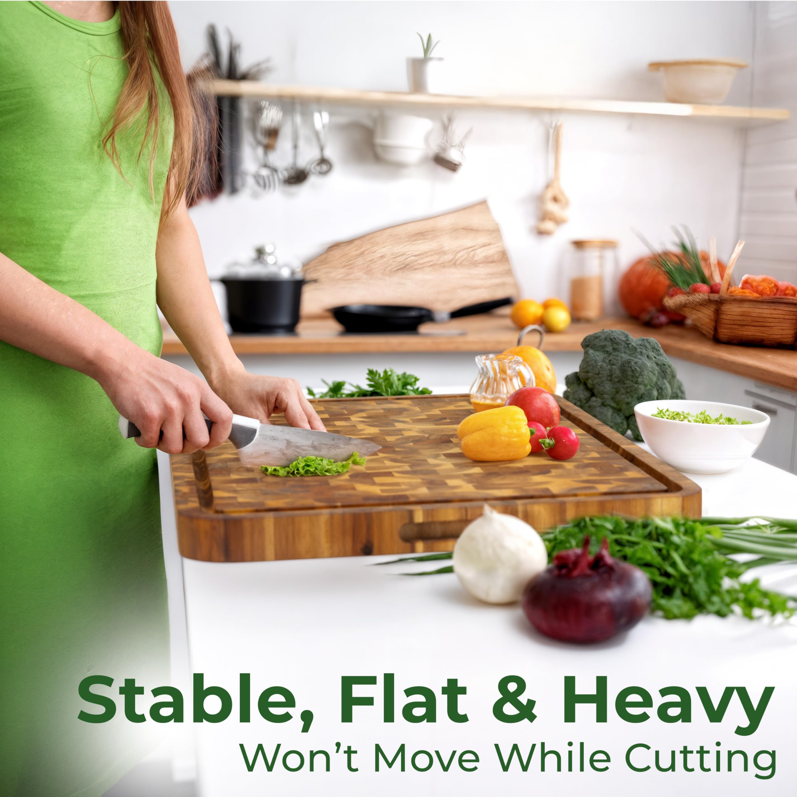 HOMESTEAD Cutting board used as stylish serving tray for cheese and fruit