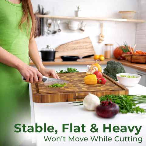 HOMESTEAD Cutting board used as stylish serving tray for cheese and fruit