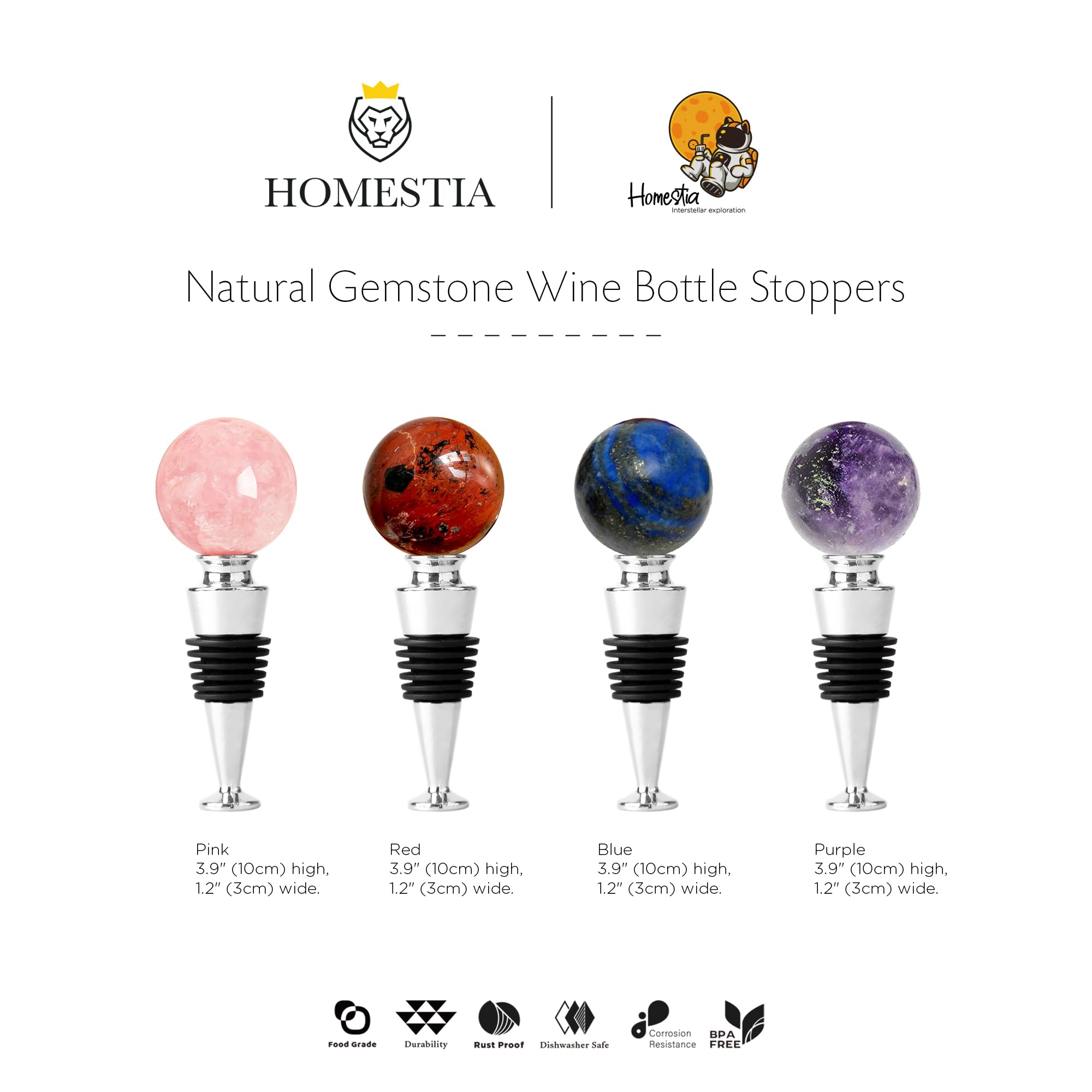 Homestia leak-proof wine closure helps keep beverages fresh