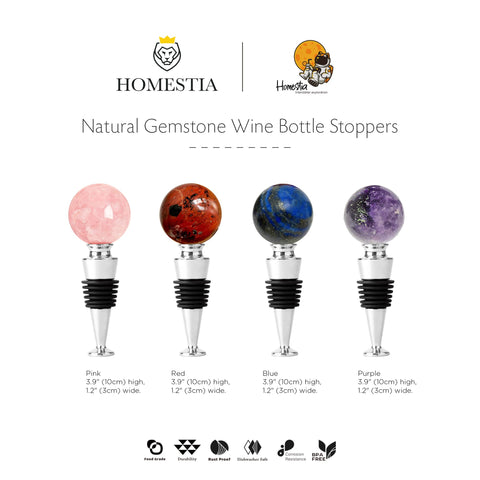 Homestia leak-proof wine closure helps keep beverages fresh