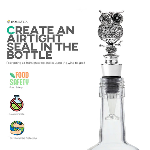 Homestia zinc core owl stopper highlights durable construction for long-term use.