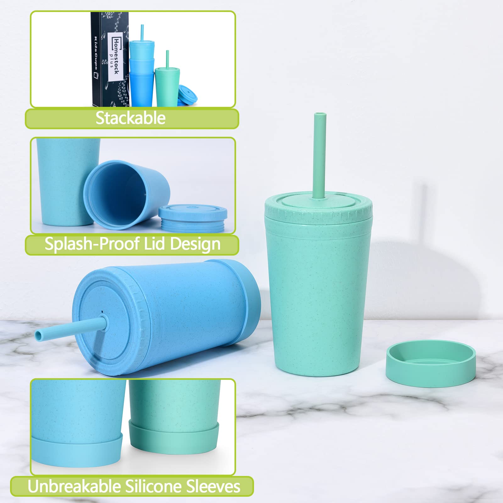 Homestockplus air-vent lid ensures smooth sipping without spills.