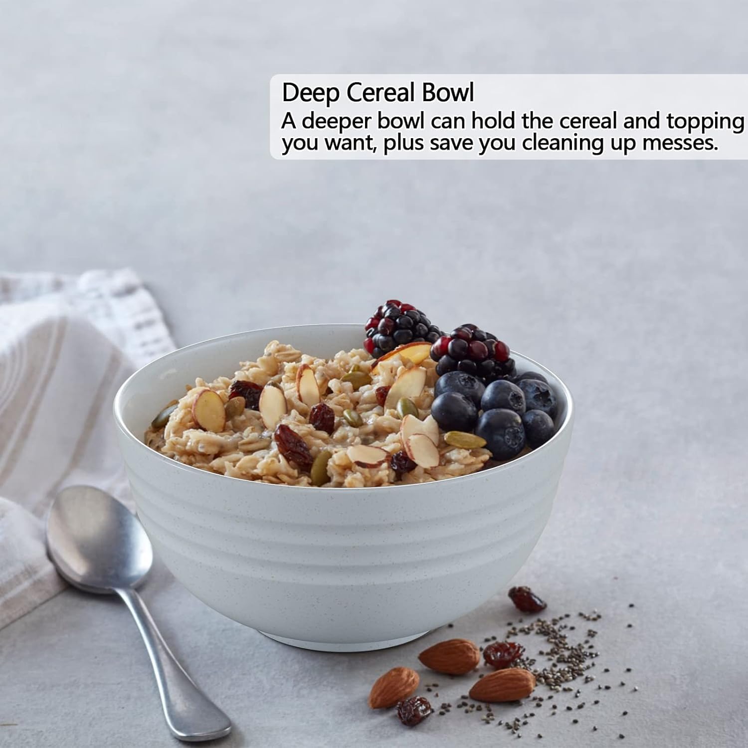 Homestockplus assorted-color bowls add vibrant style to meals