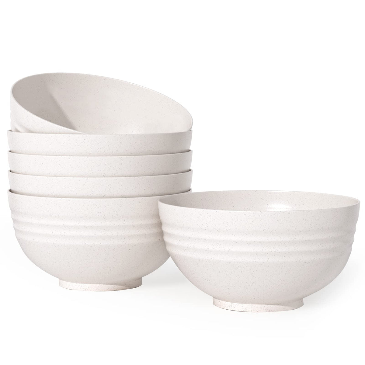 Homestockplus 34oz non ceramic bowl set of six for family meals.