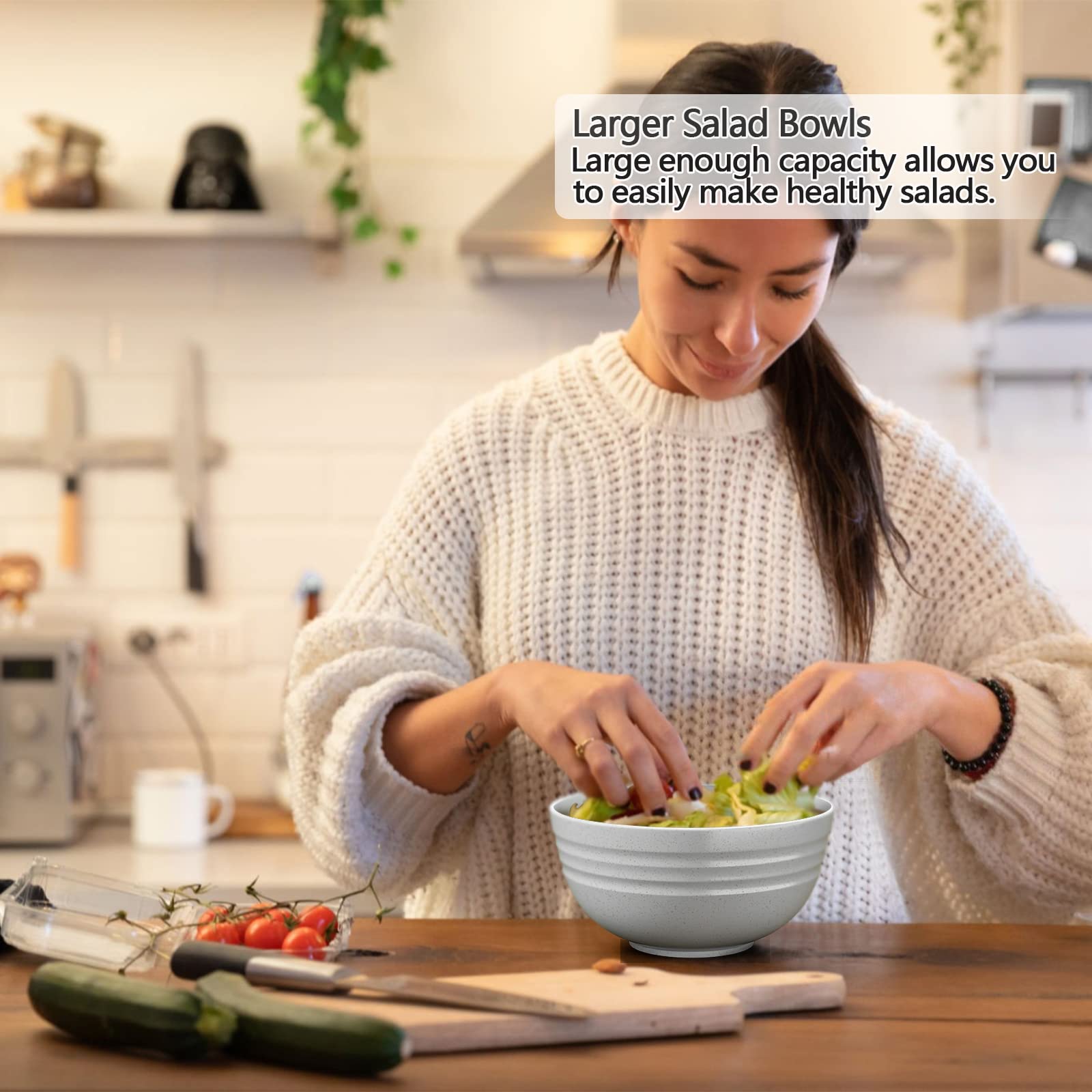Homestockplus unbreakable bowls protect hands and surfaces during use.