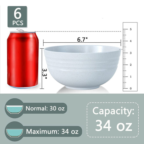 Homestockplus salad bowls, 34oz, perfect for colorful greens and generous portions