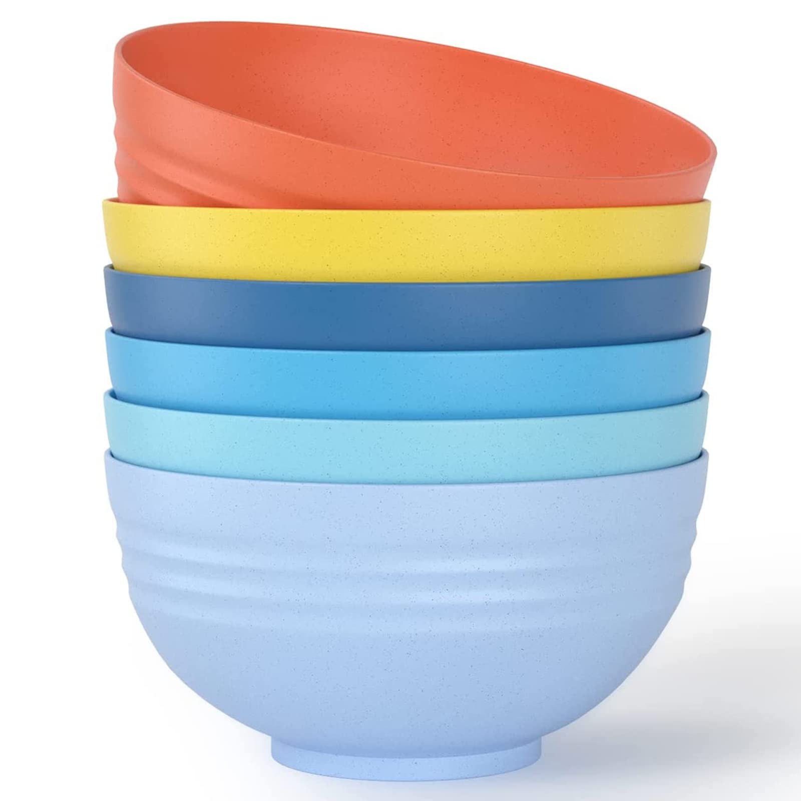 Homestockplus unbreakable large cereal bowls with 34oz capacity for family meals