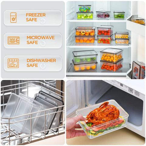HOMETALL 13 oz square container compact for sauces and dips.