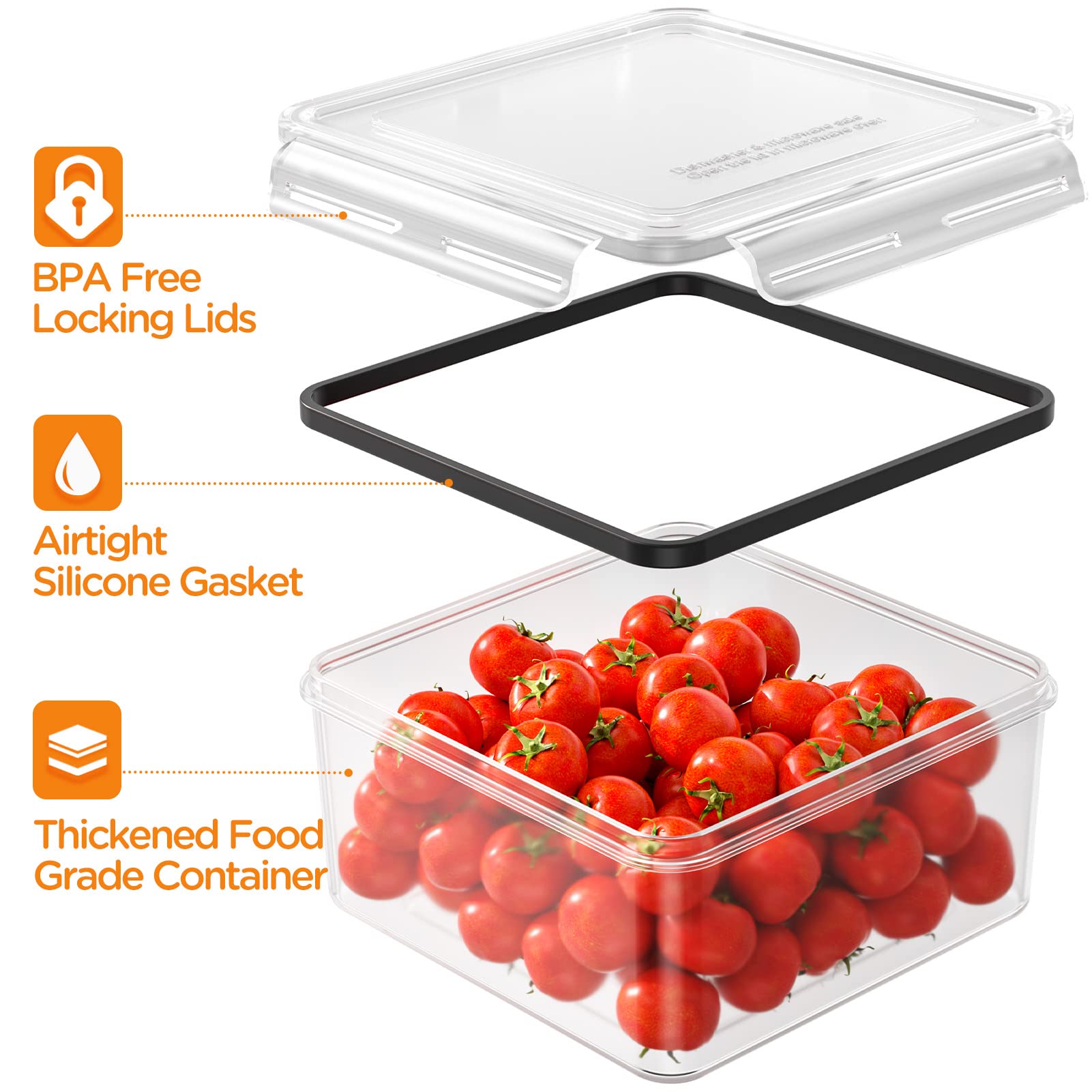 HOMETALL 17 oz rectangular container perfect for snacks and sides.