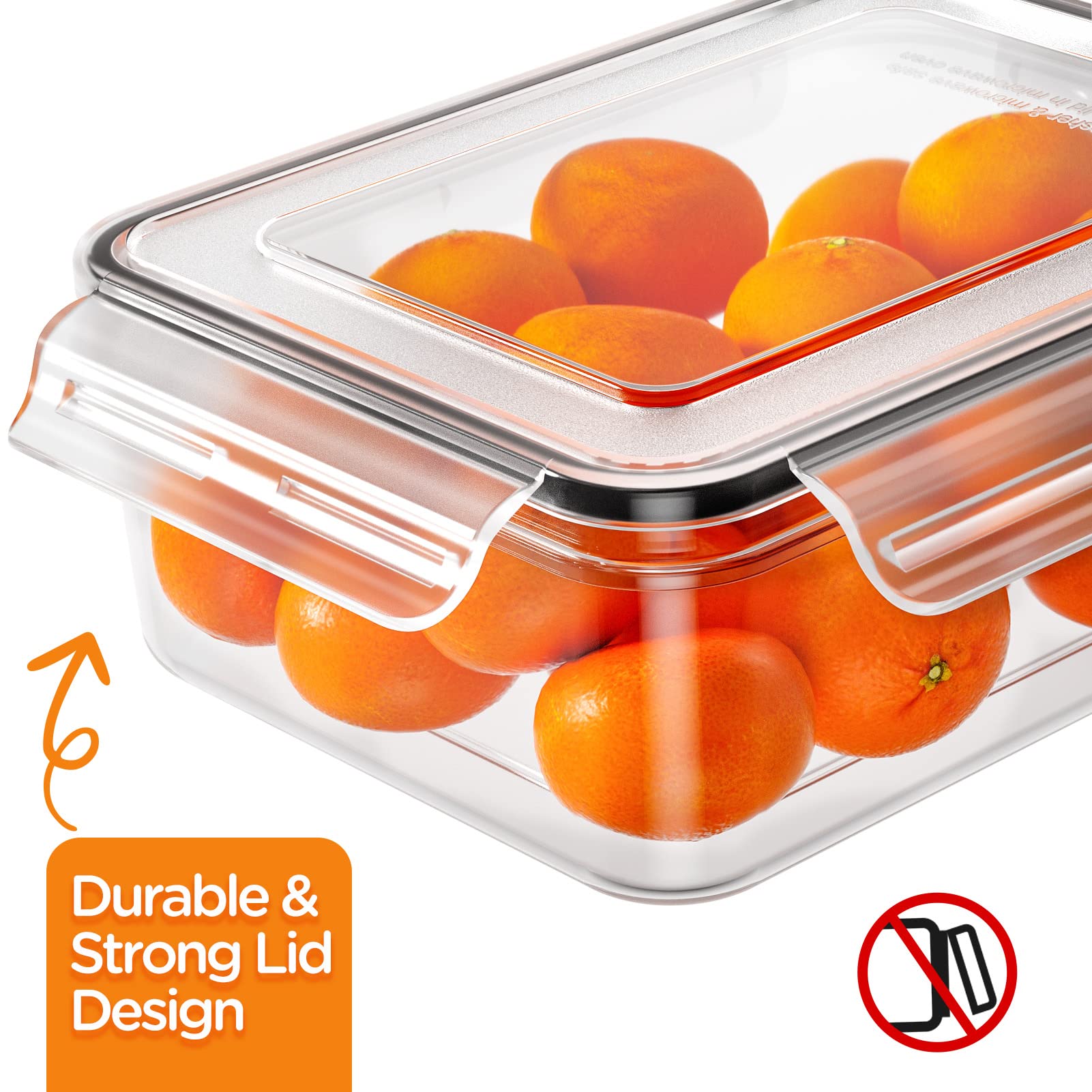 HOMETALL 23 oz square container fits leftovers and lunches.