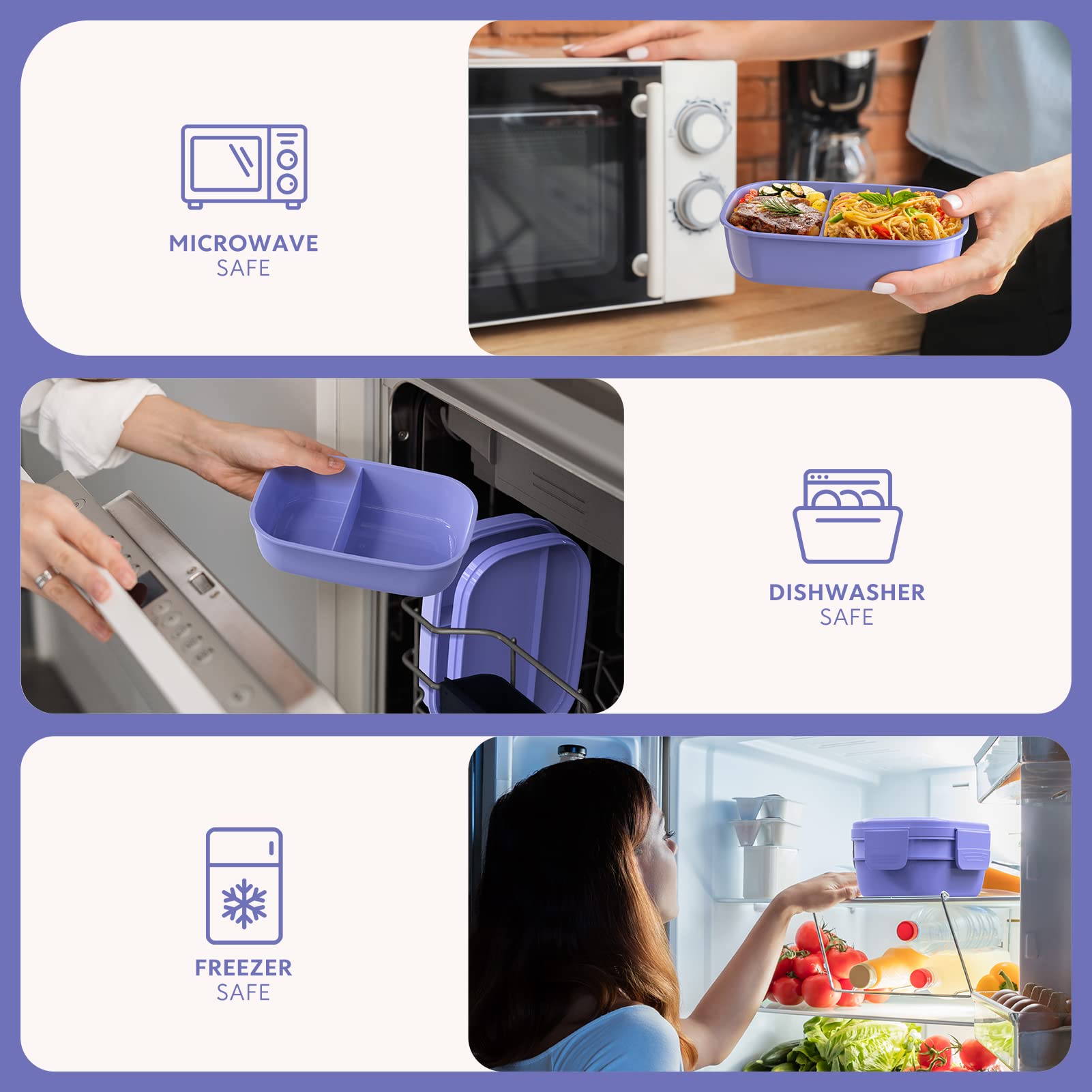 HOMETALL BPA-free PP+PE materials ensure safe, reusable storage
