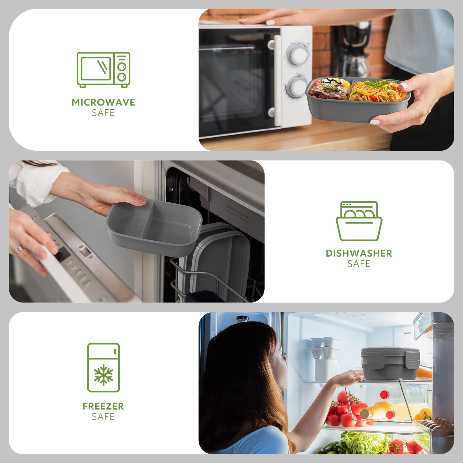 HOMETALL large 1900 ml capacity shown for main and side dishes.
