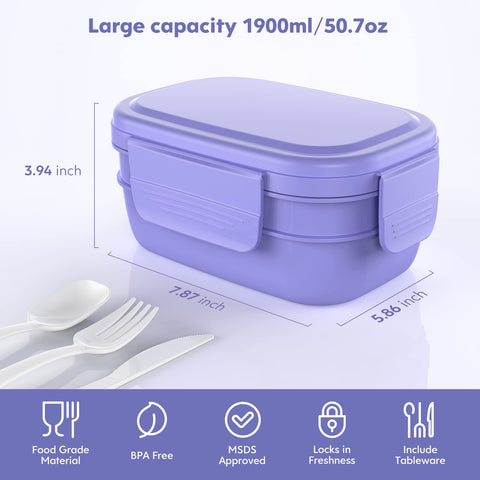 HOMETALL bento box is microwave, freezer, and dishwasher safe