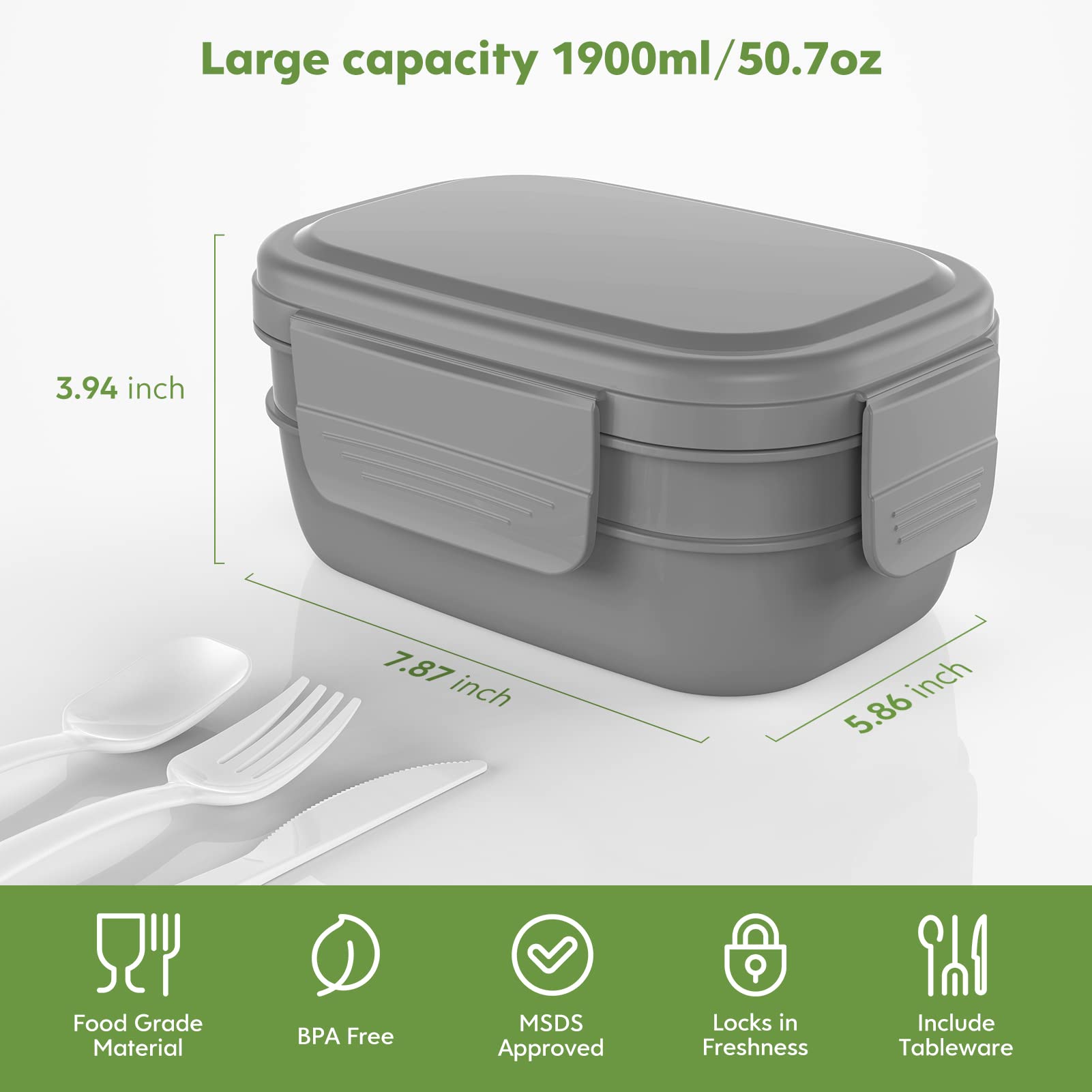 HOMETALL microwave and dishwasher-safe design simplifies reheating and cleanup.