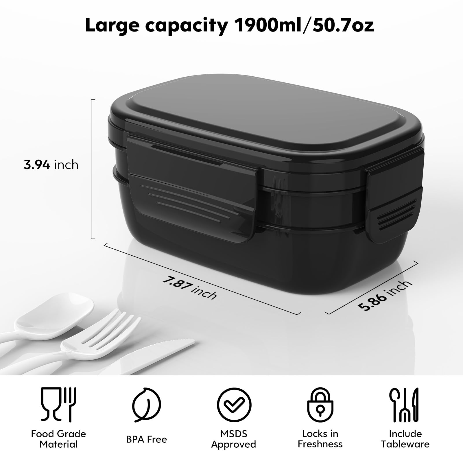 HOMETALL Bento Box microwave-safe for quick reheats