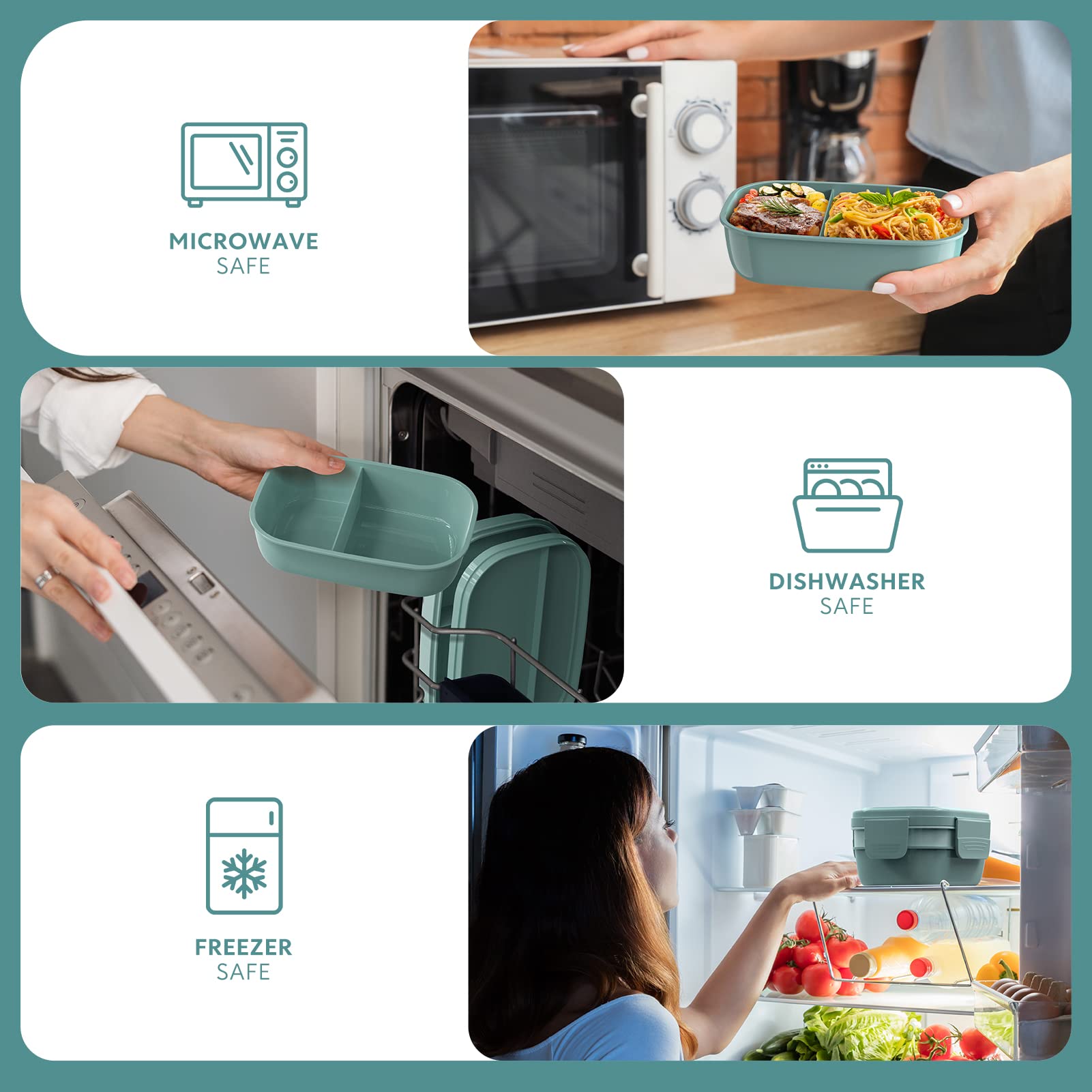HOMETALL BPA-free durable materials ensure safe, odor-free meals