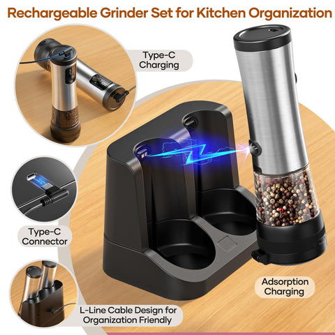 HOMETALL ceramic-bits durable grinding preserves spice flavors