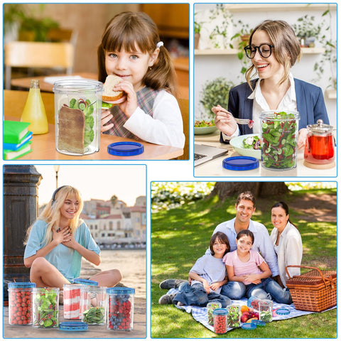 HOMETALL clear bottom design helps identify stored foods at a glance