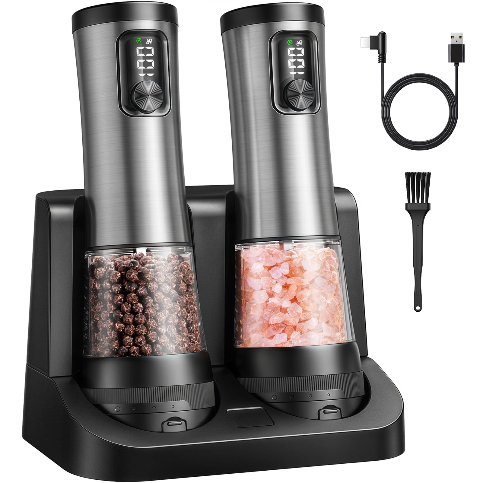 HOMETALL electric-salt-pepper-grinder-set for effortless daily seasoning