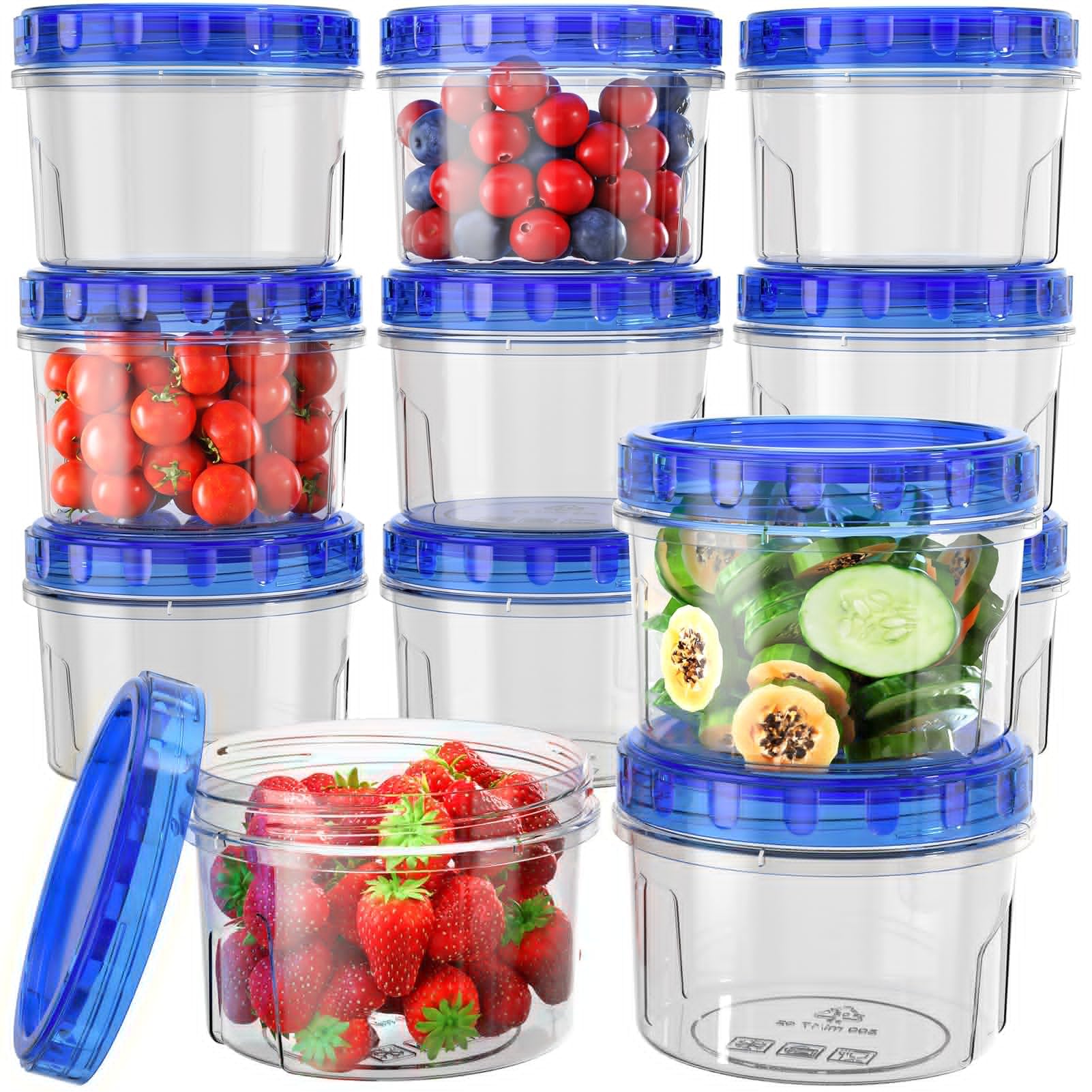 HOMETALL Freezer Container 16 oz front view ideal for meal prep.