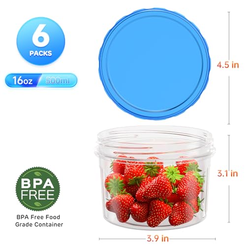 HOMETALL Stackable design saves space in freezer and fridge.
