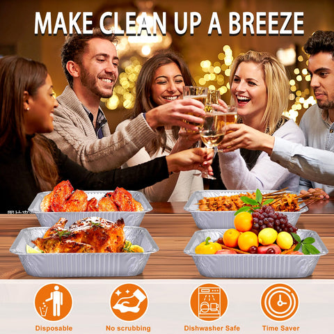 Homewarm 9x13 serving trays keep dishes warm at buffets and gatherings.