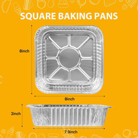 Homewarm square baking pan, oven-ready for cakes and casseroles.