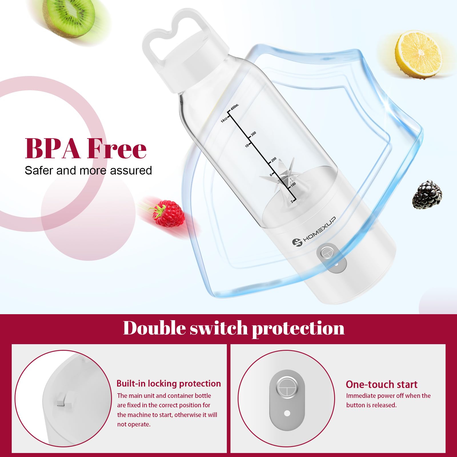 Homexup accessories kit with ice molds, funnel, brush boosts convenience.