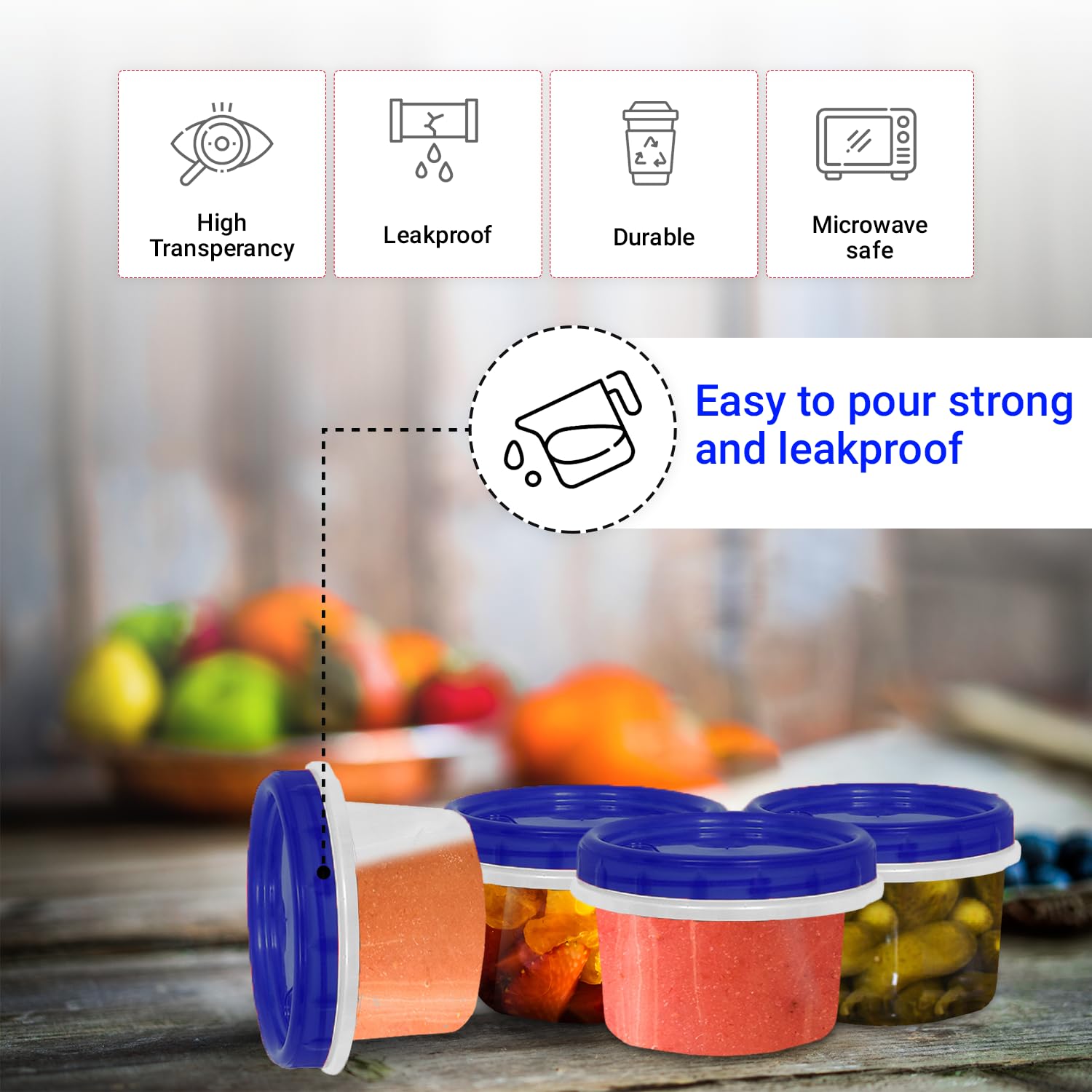 HomeyGear airtight lid ensures secure transport for soups and sauces