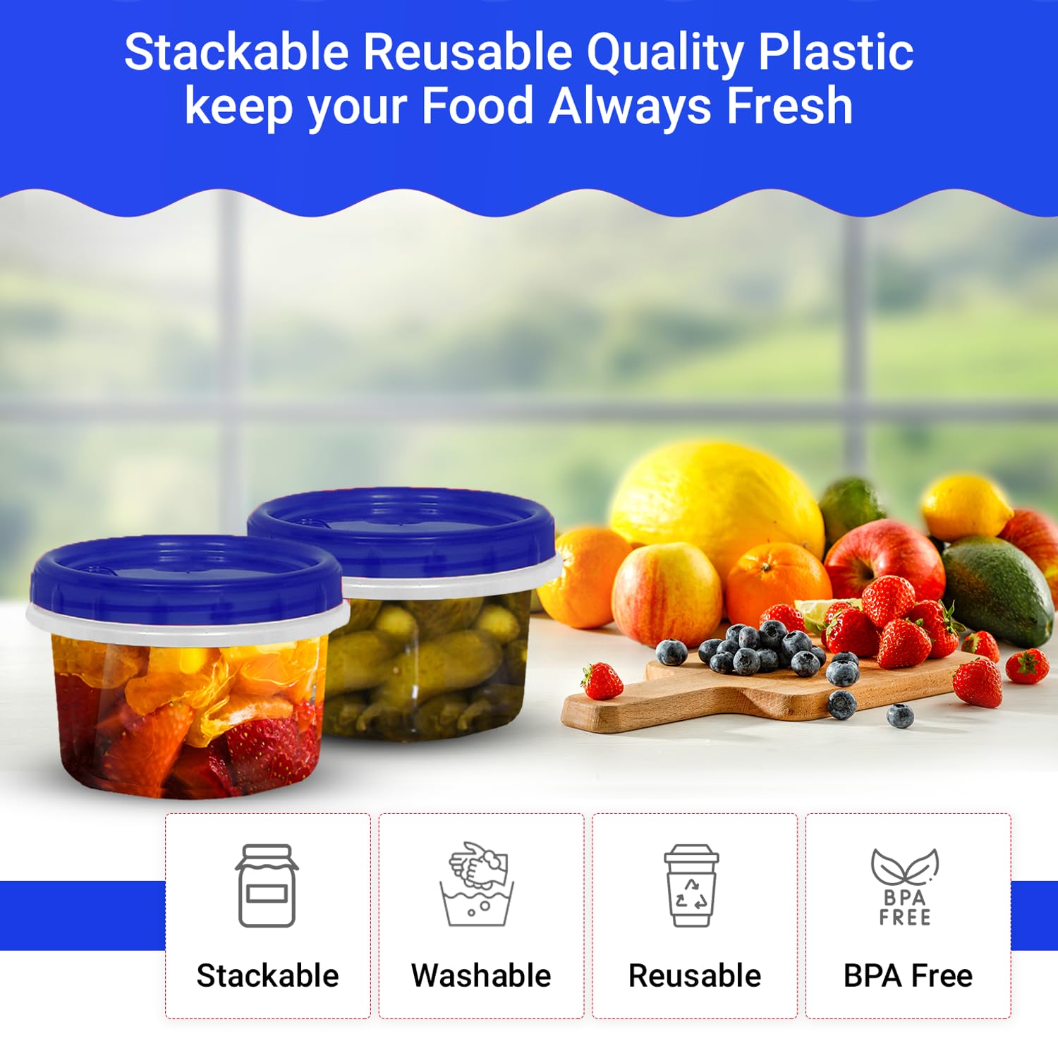 HomeyGear BPA-free clear plastic adds safety and visibility