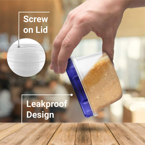 HomeyGear clear 16oz storage container helps quick meal identification