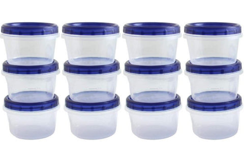 HomeyGear stackable 16oz container saves kitchen space when organized