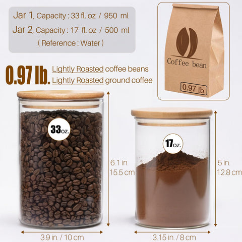 HomeyHoney airtight bamboo lid seals freshness and keeps dry foods fresh