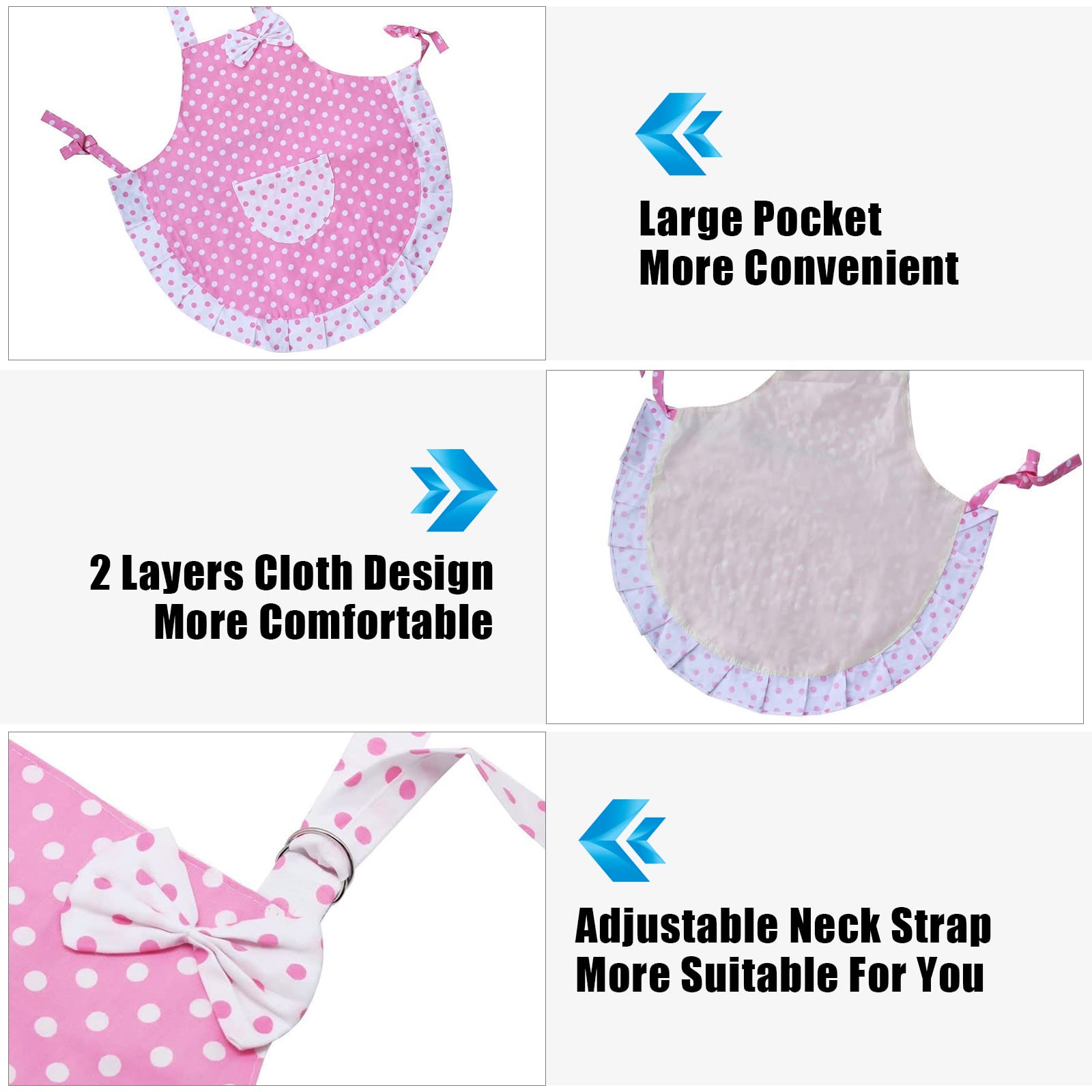 Homgaty adult apron with long waist ties for full coverage.