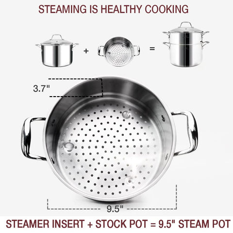 HOMICHEF 9.5-inch fry pan showing durable construction and season-ready surface