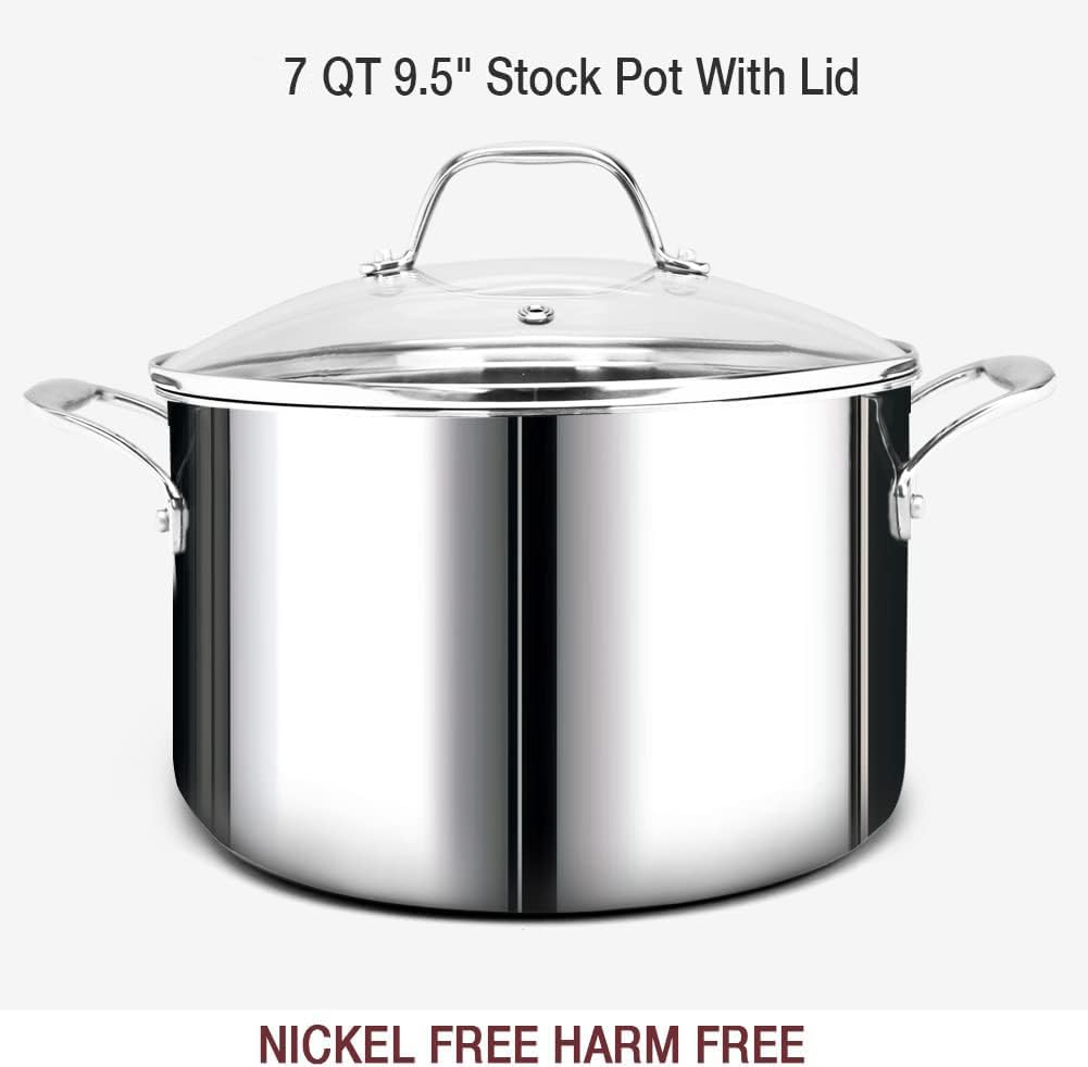 HOMICHEF 3-qt saucepan with even heat distribution for sauces and simmering